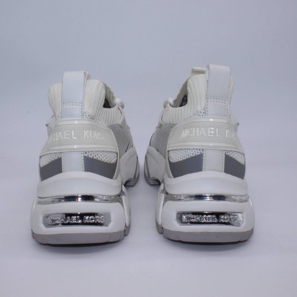 Michael Kors Men\'s Lucas Athletic Sneakers Size 11.5 White/Metallic Silver main image 7